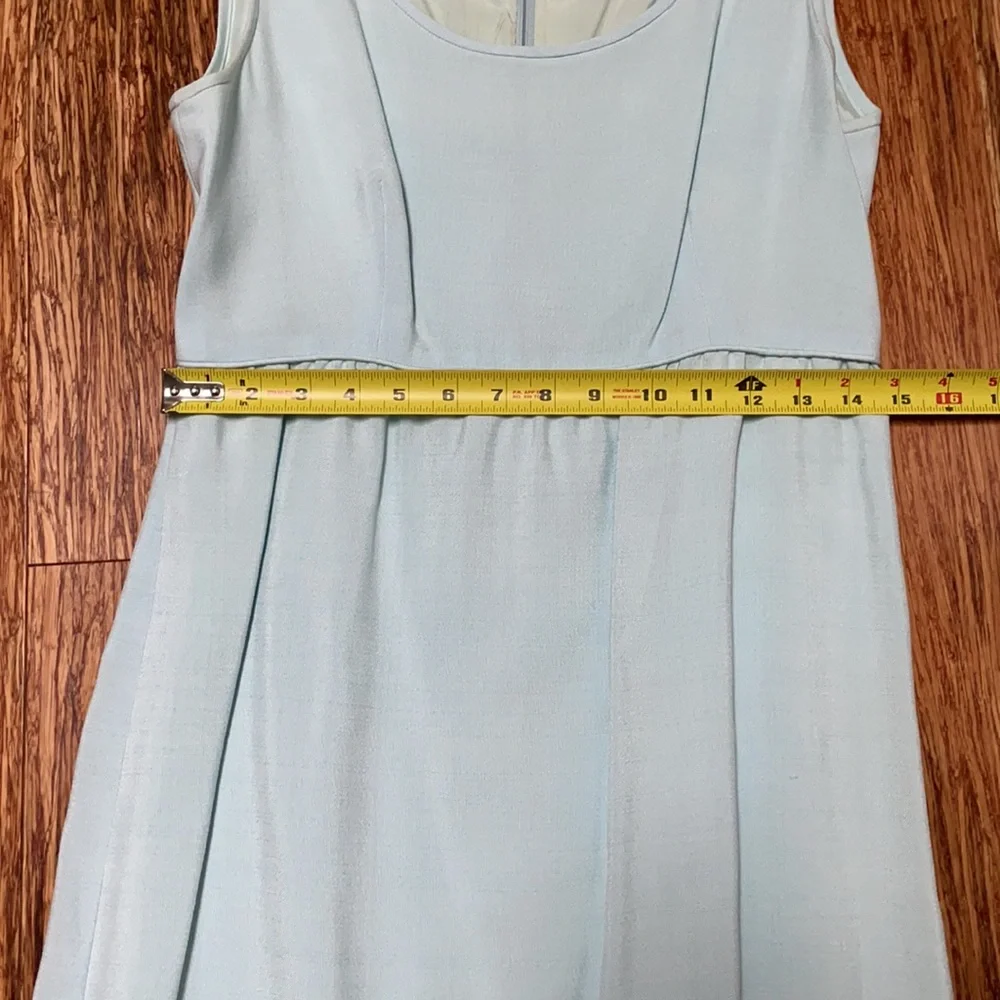 Vintage Anne Fogarty blue matching dress and jacket set size small
